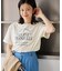 オーバーサイズロゴプリントTシャツ/UVカット・接触冷感・汗染み防止