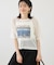 フォトプリントニットTシャツ