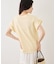 フリルスリーブロゴTシャツ/接触冷感・汗染み防止