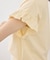 フリルスリーブロゴTシャツ/接触冷感・汗染み防止