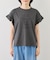 フリルスリーブロゴTシャツ/接触冷感・汗染み防止