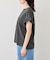 フリルスリーブロゴTシャツ/接触冷感・汗染み防止