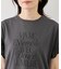 フリルスリーブロゴTシャツ/接触冷感・汗染み防止