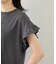 フリルスリーブロゴTシャツ/接触冷感・汗染み防止