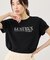 パール付きロゴTシャツ/UVカット・接触冷感・汗染み防止