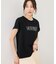 パール付きロゴTシャツ/UVカット・接触冷感・汗染み防止