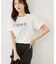 パール付きロゴTシャツ/UVカット・接触冷感・汗染み防止