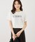 パール付きロゴTシャツ/UVカット・接触冷感・汗染み防止