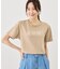 パール付きロゴTシャツ/UVカット・接触冷感・汗染み防止