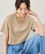 パール付きロゴTシャツ/UVカット・接触冷感・汗染み防止