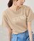 パール付きロゴTシャツ/UVカット・接触冷感・汗染み防止