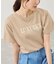 パール付きロゴTシャツ/UVカット・接触冷感・汗染み防止