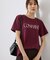 フロッキーロゴTシャツ/UVカット・接触冷感・汗染み防止