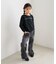 【KIDS/キッズ】ラインストーンリボンTシャツ