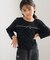【KIDS/キッズ】ラインストーンリボンTシャツ