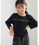 【KIDS/キッズ】ラインストーンリボンTシャツ