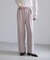 洗えるウーリッシュツイルワイドパンツ/低身長・小柄さんサイズ有り