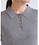 ラインストーンハーフスリーブポロカラー