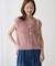 ラメフェザーベスト/リンクコーデ