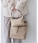 me fit BAG ベルトデザインナイロンコンビバッグ/撥水・軽量・2個セット