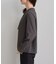 【WEB限定サイズ】メタルパーツフロントフリルタイロングスリーブブラウス/通勤・お仕事