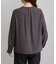 【WEB限定サイズ】メタルパーツフロントフリルタイロングスリーブブラウス/通勤・お仕事