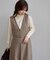 ラメツイード美スリムジャンパースカート/低身長・小柄さんサイズ有り・リンクコーデ