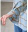 【WEB限定カラー】ロゴ刺繍チェックネルシャツ/2WAY