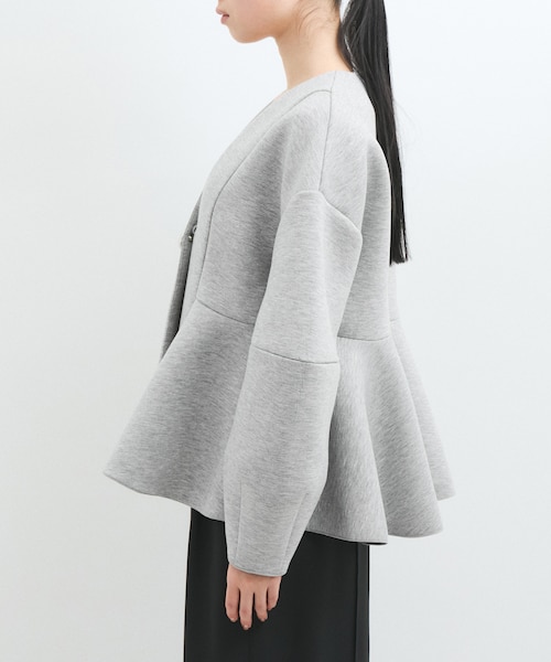 洗える】エッグブローチ付きペプラムカーディガン｜アダムエロペの通販