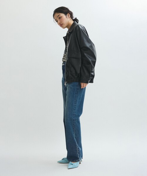 アダムエロペ シンセティックレザーブルゾン adametrope 楽天市場】シンセティックレザーブルゾン／アダムエロペ（ADAM ET ROPE
