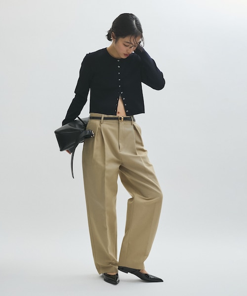 アダムエロペ　コットンダブルクロスパンツ コットンダブルクロスパンツ｜アダムエロペの通販｜&mall（アンド