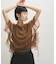 【サステナブル】・【定番人気】ギャザーチュールトップス