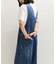 【サステナブル】ライトオンスデニムロンパース
