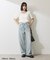 【WEB限定】ワイドストレートデニムパンツ