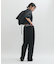 【逸品】・【サステナブル】クロップドギャザリングシャツ
