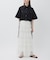 【逸品】・【サステナブル】クロップドギャザリングシャツ