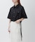 【逸品】・【サステナブル】クロップドギャザリングシャツ