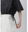 【逸品】・【サステナブル】クロップドギャザリングシャツ