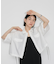 【逸品】・【サステナブル】クロップドギャザリングシャツ