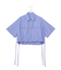 【逸品】・【サステナブル】クロップドギャザリングシャツ