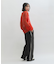 シアーVネックトップス