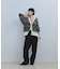 【WEB限定】・【サステナブル】フェザーヤーンチェックカーディガン