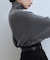 【WEB限定】・【定番人気】WOOL混リブタートルニット