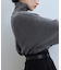 【WEB限定】・【定番人気】WOOL混リブタートルニット