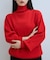 【WEB限定】・【定番人気】WOOL混リブタートルニット