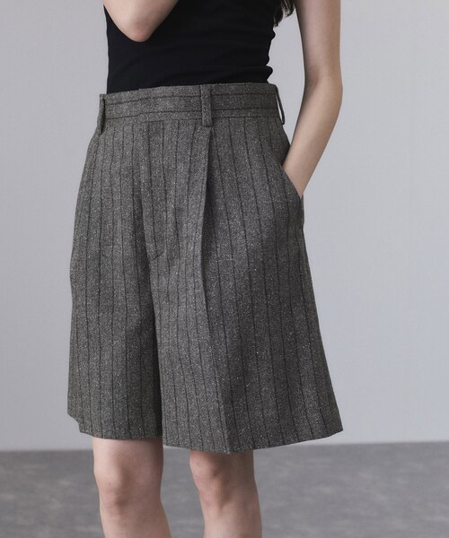 ツイード＆チェックショートパンツ｜アダムエロペの通販｜&mall