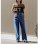 【WEB限定】イレギュラーヘムワイドストレートパンツ
