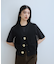 【WEB限定】・【サステナブル】ウェーブボタンVネックニットジレ