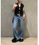 【WEB限定】・【サステナブル】ウェーブボタンVネックニットジレ