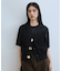 【WEB限定】・【サステナブル】ウェーブボタンVネックニットジレ
